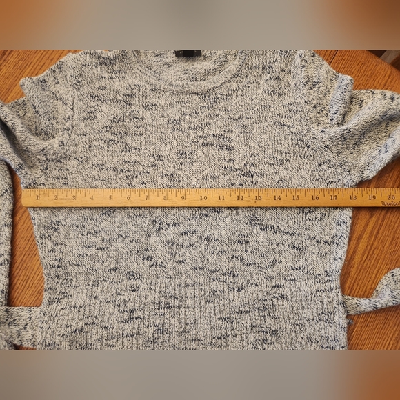 Ann Taylor Sweater Dress Blue White Speckled Heathered Size M - Picture 9 of 13